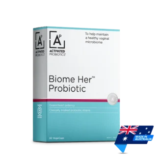 Activated Probiotics | Biome Her Probiotic | 30 VegeCaps | Made in Australia | Mens Health Downunder