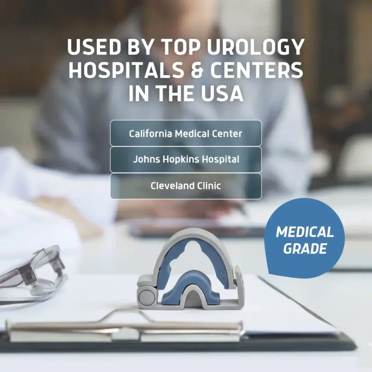 Lunderg Bell Clamp | The Most Ergonomic Male Incontinence Clamp | Made in USA | Mens Health Downunder
