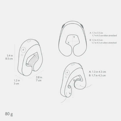 Tenuto Mini | Compact Wearable Vibrator | Product Measurements | Mens Health Downunder