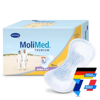 MoliMed Premium Maxi 14pk | Made in France & Germany | Mens Health Downunder