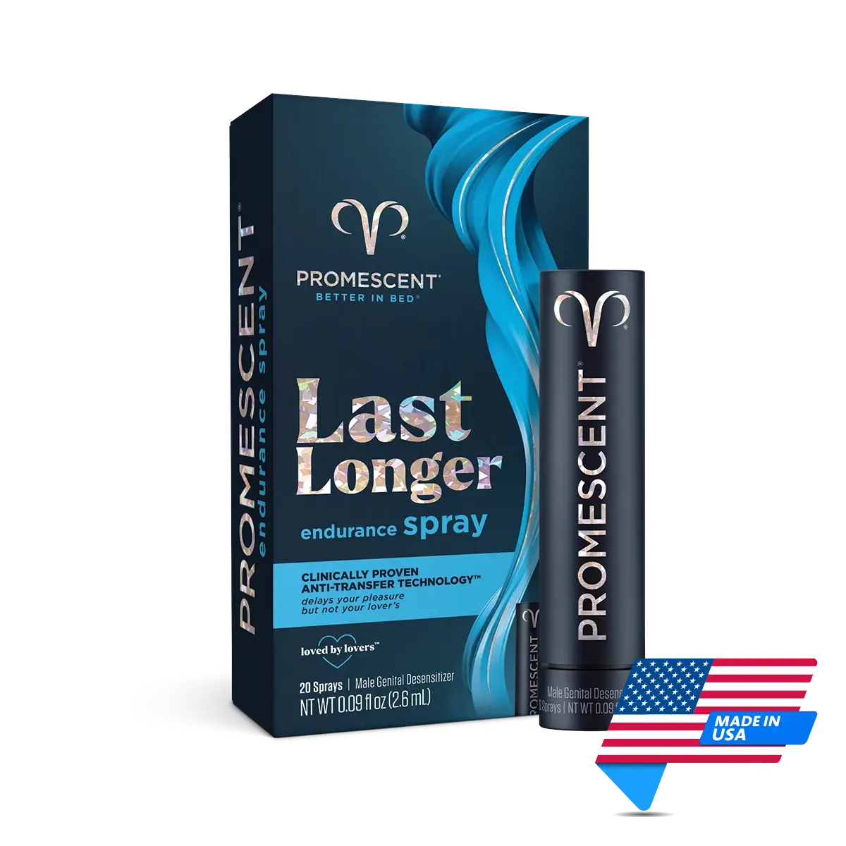 Promescent Premature Ejaculation Delay Spray | Travel (20) Spray | Made in USA | Mens Health Downunder
