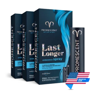 Promescent Premature Ejaculation Delay Spray | The Thresome | 3x Standard (60) Sprays | Made in USA | Mens Health Downunder