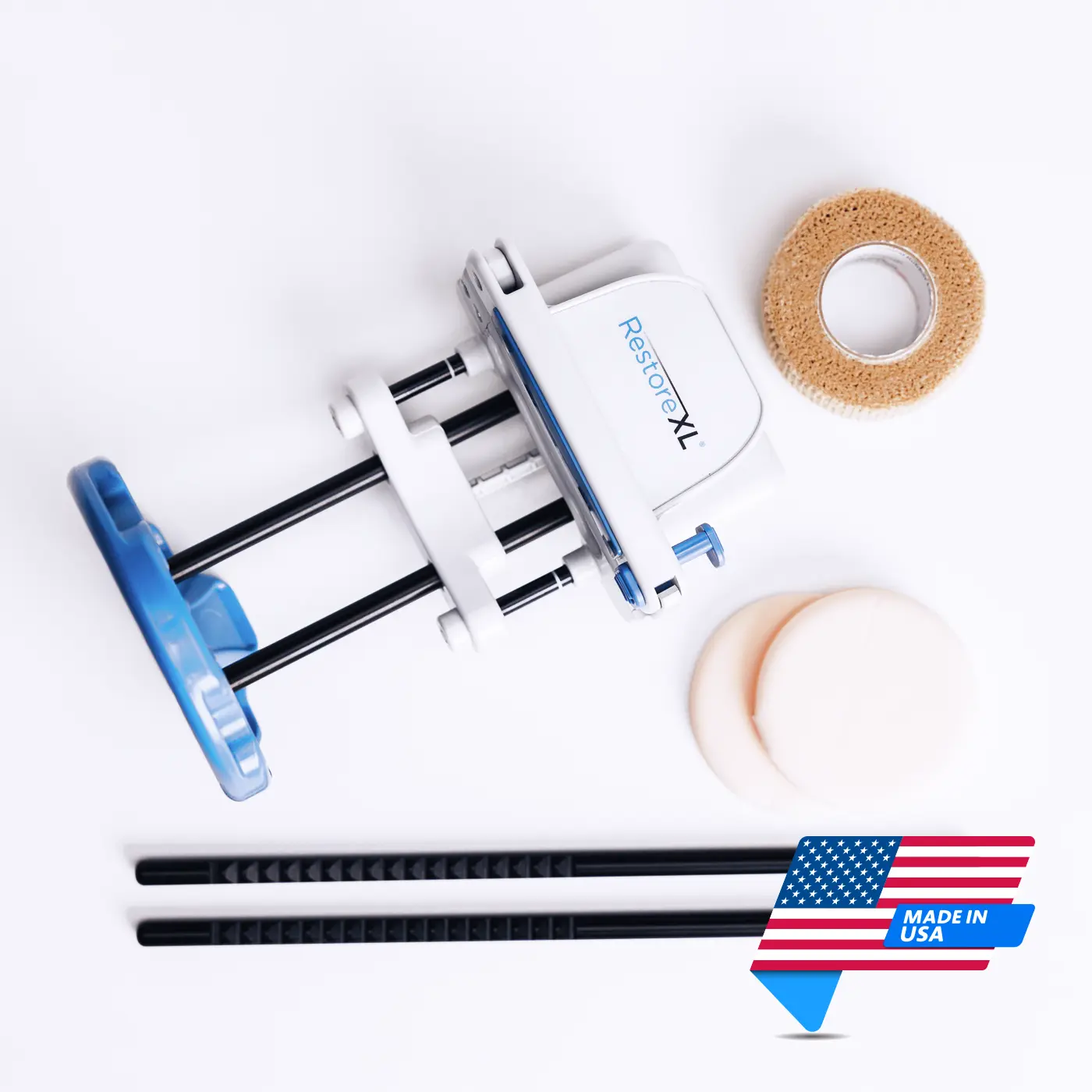 RestoreXL Penile Traction for Length | Package Contents | Made in USA | Mens Health Downunder