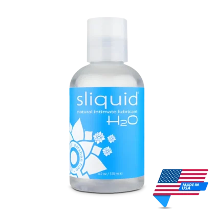 Sliquid H2O Naturals pH Balanced Lubricant 125ml | Made in USA | Mens Health Downunder