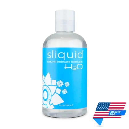 Sliquid H2O Naturals pH Balanced Lubricant 255ml | Made in USA | Mens Health Downunder