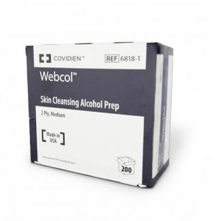 Convidien Webcol Alcohol Swabs | 200 pack