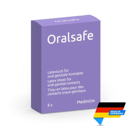 Medintim Oralsafe Latex Dam | 8pk | Made in Germany | Mens Health Downunder